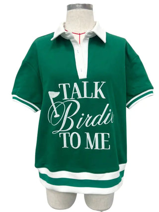 Talk Birdie To Me Short Sleeves Sweatshirt