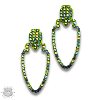 Rhinestone arrowhead earring, last call
