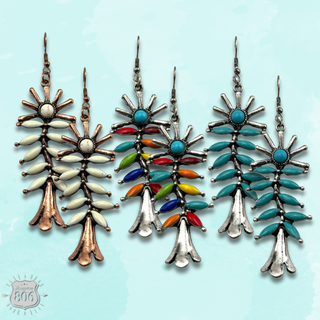 Southwest flower earring - LC