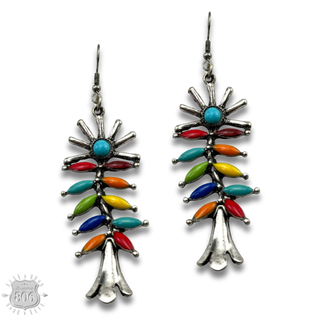 Southwest flower earring - LC