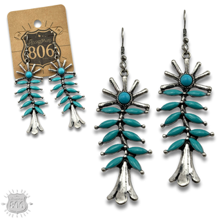 Southwest flower earring - LC