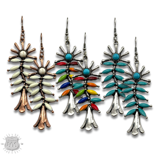 Southwest flower earring - LC