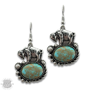 Western style buffalo earring