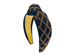 Headband Game Day - Black and Gold