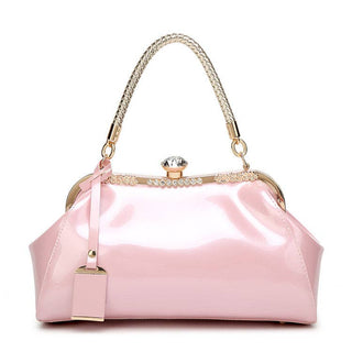 Kiss Lock Glossy Handbag