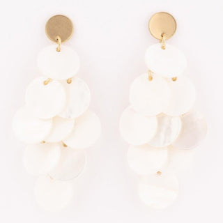 Earrings Cove White - Boutique Bella BellaEarrings