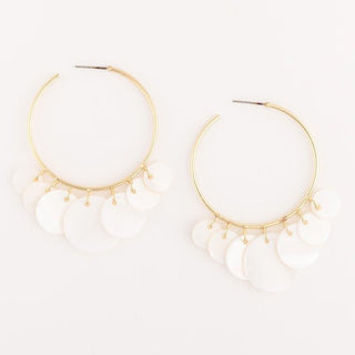 Earrings Marina White - Boutique Bella BellaEarrings