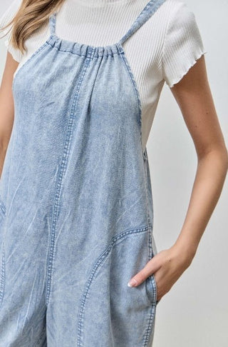 Easy Days Soft Denim Overalls - Boutique Bella BellaOveralls