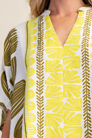 Easy Glam V - neck Oversize Top - Boutique Bella BellaTops