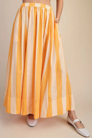 Easy Sunshine Stripe Maxi - Boutique Bella BellaSkirt
