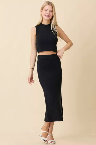 Ebony Ann Midi Skirt - Boutique Bella BellaSkirt