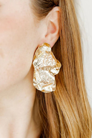Eden - Gold Statement Earrings - Boutique Bella Bellaearrings