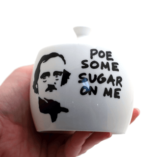 Edgar Allan Poe Round Sugar Bowl-LIMITED EDITION - Boutique Bella Bellasugar bowl