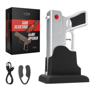 Electric Gun Wine Corkscrew Bottle Opener Rechargeable Holster Base Cordless Battery Automatically O - Boutique Bella Bella