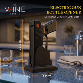 Electric Gun Wine Corkscrew Bottle Opener Rechargeable Holster Base - Boutique Bella Bella