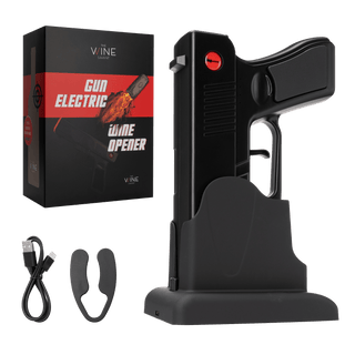 Electric Gun Wine Corkscrew Bottle Opener Rechargeable Holster Base - Boutique Bella Bella