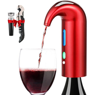Electric Wine Aerator Dispenser Portable Premium Wine Accessory For Red White Wines Touch Activated - Boutique Bella Bella