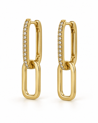 Ellery Paperclip Drop Earrings - Boutique Bella BellaEarring