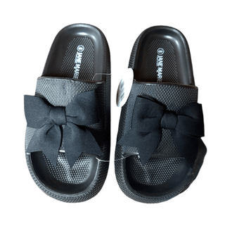 Eloise Black Slides - Boutique Bella BellaSandals