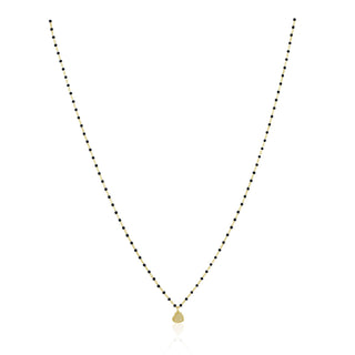 Elsa Mini Heart Necklace Black - Boutique Bella BellaNecklace