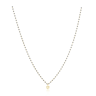 Elsa Mini Star of David Black - Boutique Bella BellaNecklace