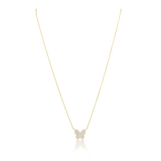 Elsie Pave Butterfly Necklace