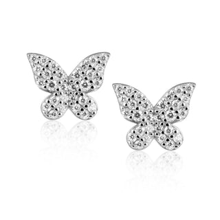 Elsie Pave Butterfly Studs - Boutique Bella Bella