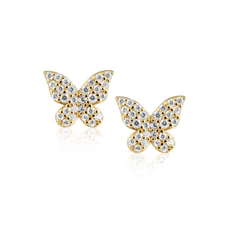 Elsie Pave Butterfly Studs - Boutique Bella Bella