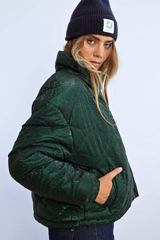 Emerald City Puffer Jacket - Boutique Bella BellaPuffer Jacket