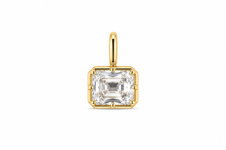 Emerald Cut Bezel Charm - Boutique Bella BellaCharm