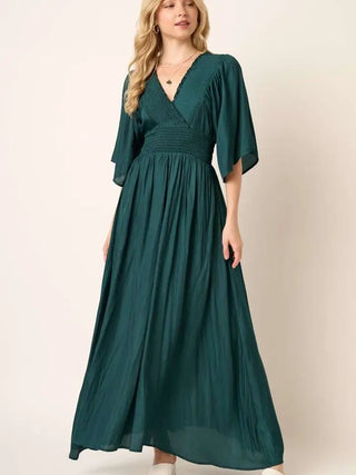 Emerald Elegance - Boutique Bella BellaMaxi Dress