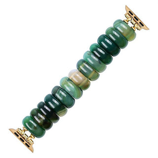 Emerald Grove Agate Stretch Apple Watch Strap - Boutique Bella BellaApple Watch Band