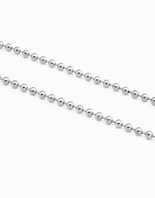 Emotions Silver - Beaded chain necklace - Boutique Bella BellaUno de 50 - Necklace