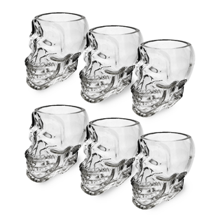 Skull Shot Glasses Set Of 6 By 3OZ Skull Glasses 3 H Goth Gifts Skull Gifts Skull De