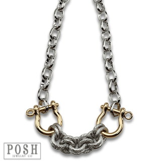 Equestrian chunky charm necklace - Boutique Bella BellaNecklaces