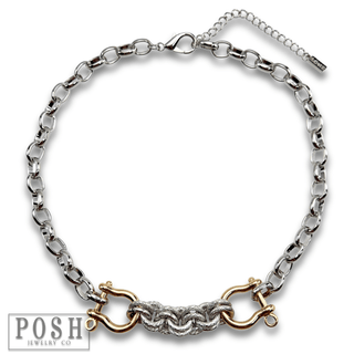 Equestrian chunky charm necklace - Boutique Bella BellaNecklaces