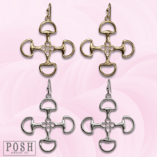 Equestrian snaffle bit earring - Boutique Bella BellaEarrings