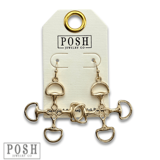 Equestrian snaffle bit earring - Boutique Bella BellaEarrings