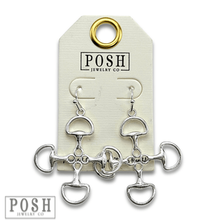 Equestrian snaffle bit earring - Boutique Bella BellaEarrings