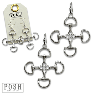 Equestrian snaffle bit earring - Boutique Bella BellaEarrings