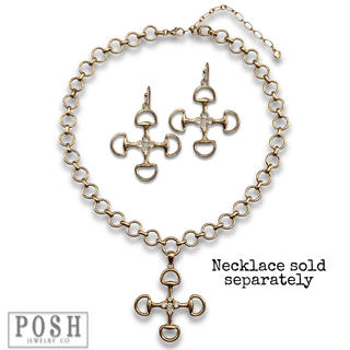 Equestrian snaffle bit earring - Boutique Bella BellaEarrings