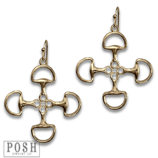 Equestrian snaffle bit earring - Boutique Bella BellaEarrings