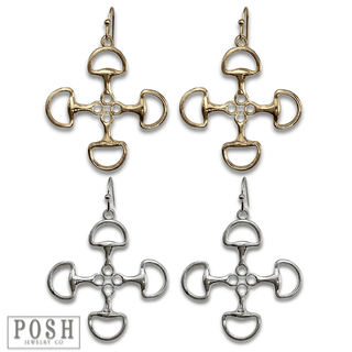 Equestrian snaffle bit earring - Boutique Bella BellaEarrings