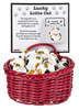Good Luck Cat Charms in a Basket