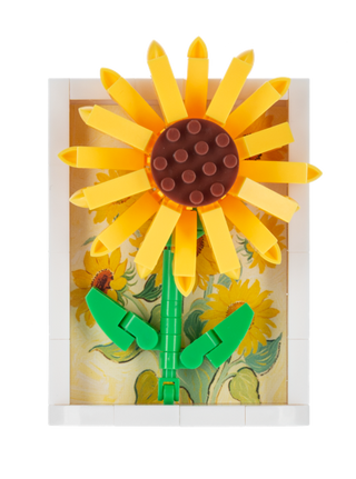 3D Framed Flower Building Block Plaques