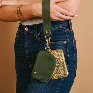 Evergreen Gold Dynamic Duo Pouch Luxe Wristlet - Boutique Bella BellaWristlet