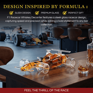 F1 Racecar Whiskey Decanter 8 12OZ Scotch Bourbon Liquor Decanter For Car Lovers Formula 1 Racing En - Boutique Bella Bella