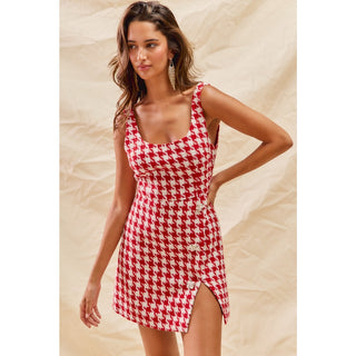 Haute in Houndstooth Mini Dress