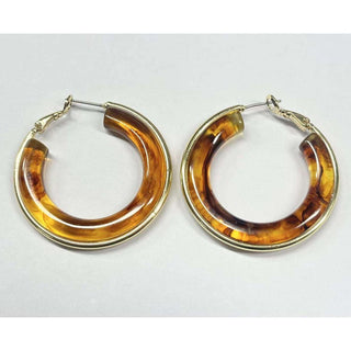 Esme Tortoise Hoop Earrings