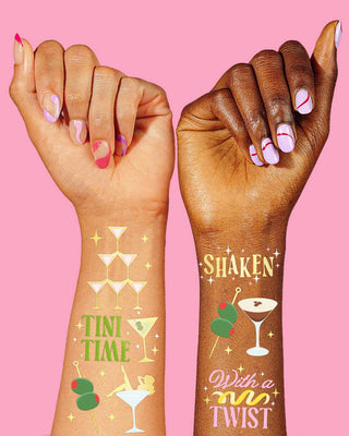 Extra Dirty Martini Temporary Tattoos | 50 Pack, Cheers